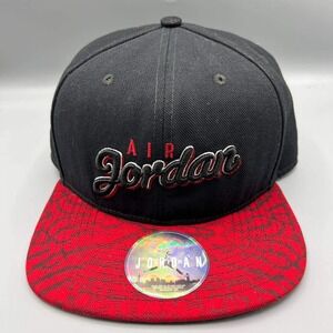 Air Jordan Hat Men Black Red Cement Elephant‎ Embroidered Jumpman Snap Back Cap